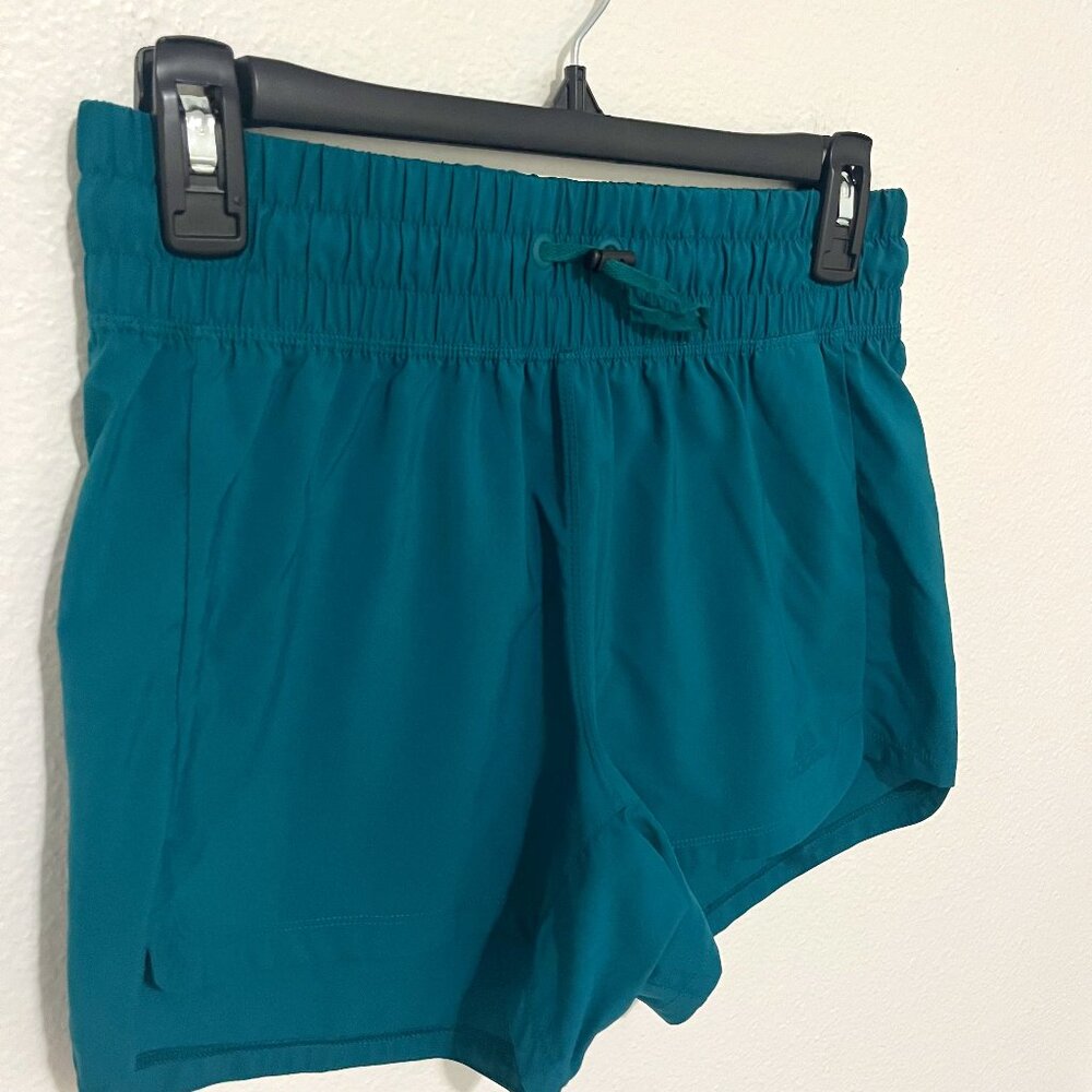 Adidas | Womens Running Shorts Teal, size XS